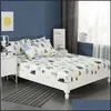 Sheets & Sets Bedding Supplies Home Textiles Garden Floral Birds Fitted Sheet 100% Cotton Mattress Er Corner With Elastic Band Bed 120X200Cm