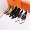 2021 Designer robe chaussures dames talons hauts Simple mode sandales bout pointu licou Sexy danse mariage chaussure 35-42