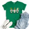 Camisetas Femininas Camisetas Femininas St Patricks Day Gnome Shirt Feminina 2022 Tshirt Shamrock Graphic Tees Meninas Moda Roupas Cartoon Top