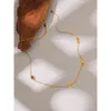 Tasarımcı Kolye Lüks Takı Tasarım Paslanmaz Çelik Şanslı Charm Altın Renk Metal 18 K Görünen Gözler Aşk Kolye Gerdanlık Kızlar Hediye