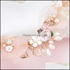 Other Jewelryother Niushuya Handmade Silk Yarn Wedding Hair Aessories Bridal Jewelry Porcelain Flower Bridesmaid Headdress Pearl Headband Dr