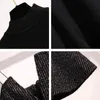 Tryree 2020 herfst winter twee stuk set casual coltrui trui breien top + sling jurk mini losse a-lijn set 2 stuk set G1214