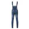 Mens rippade jeans jumpsuits hi street oroliga denim hakgängs overaller för manliga suspender byxor hip hop casual jeans250z