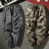 Joggers Pantalon Cargo Hommes Pantalons Harem Pantalon Multi-poche Camouflage Homme Coton Sweatpants Streetwear Pantalon de taille occasionnel Pantalon de taille M-7XL 211123