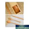 Reutilizável cutelaria de madeira conjunto portátil de mesa de madeira garfo colher chopsticks conjunto com cutelaria caixa1