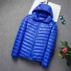 Men's All-Season Ultra Lightweight Packable Down Jacket Water and Wind-Resistant Breathable Coat Men Hoodies Jackets Outwear Y1109