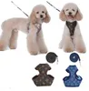 2021 Ny grossist Classic Letter Pattern Dog Apparel Högkvalitativa Mode Pet Collar Leashes Spring Vest