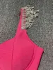 無料の夏のタッセルの低さのドレスの女性のセクシーなスパゲッティストラップノースリーブブラックセレブリティ滑走路イブニングパーティードレス210524