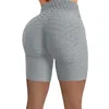 Biker Beach Butt Summer Lift taille haute Yoga Shorts Scrunch texturé Gym Pantalons femmes froncé Squat Workout Sport Bottom P 53yG #
