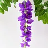 7ft 2m Flower String Artificial Wisteria Vine Garland Plants Foliage Outdoor Home Trailing Flower Fake Hanging Wall Decor LZ0030486227224