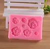 Stampo in silicone con fiori di rosa Stampi per cioccolatini per torte Torte nuziali Strumenti per decorare Stampo per zucchero fondente RRD12904