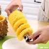 Rostfritt stål ananas peeler cutter slicer corer peel core verktyg frukt vegetabilisk kniv gadget kök spiralizer dh9385