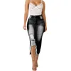 Frauen Röcke Sommer Plus Größe Midi Bleistift Rock Weibliche Hohe Taille Zerrissene Zerstört Bodycon Street Style Denim Faldas