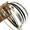 50 sztuk 12mm 3mm 5mm 7mm 10mm metalowy pałąk srebrny złoty czarny hairband dla dziewcząt DIY rzemiosło Hoop Hoop Heatwear całość