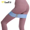 coolfit menwomen 힙 저항 밴드 Booty 다리 운동 체육관 요가를위한 탄성 밴드 요가 스트레칭 훈련 피트니스 운동 H1026