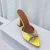 Letni Kryształ Rhinestone Bowknot Wineglass High Heel Pantofle Silk Satin Fabric Sexy Spioste Peep Toe Sandals Party Dress Buty