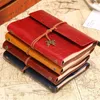 Travelers Notebook Diary Notepad Vintage literature PU a6 Leather Note Book Stationery Gift Traveler Journal planners 210611