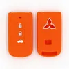Auto sleutelhoes Silicone Soft Keys Covers voor Mitsubishi Outlander 3 ASX COLT LANCER 10 EX Grandis Pajero Sport Afstandsbediening Key Protection Case