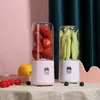 عصارات يدوية عصارة مصغرة المنزلية المحمولة USB شحن 500 ملليلتر فاكهة العصير كوب تناول الطعام المعالجات الغذائية الوردي / WHITET2I52202