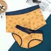 2021 Casal Sexy Underwear Lover Calcinha Modal Moda Macio Nova Chegada Comfort Women's Underpants Boxers Homens Confortável Panty H1214
