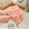 10 pçs / conjunto de cozinha de cozinha toalha de mão pia wipe limpar não-vara de limpeza de óleo rags kichen ferramentas de limpeza almofada absorver a água E0992