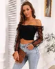 Verão chique bolinhas l manga tops blusa mulheres negras painéis femme blusas moda all-match camisa blusa mujer 210520