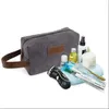 Kosmetische Taschen Herren Kulturbeutel Leinwand Dopp Kit Reise Badezimmer Rasierdusche Makeup Organizer