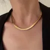 Stainless Steel Fashion Hip Hop fish scale chain necklace Gold Silver Punk Gothic Biker jewelry collarbone Cuba Necklaces For Women Girls