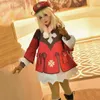 Volwassen kind cosplay kostuumspel Genshin impact Klee loli feest outfit uniform kinderen Halloween kerstcarnaval kostuums y0903