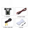 Câmeras de estacionamento de câmeras com vista traseira do carro Luzes LEDs reversas Revertendo o backup do sensor HD CCD à prova d'água com 6m de largura com cabo de 6m