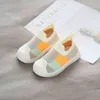 Bahar kız erkek rahat ayakkabılar rahat bebek yürüyor ayakkabı kaymaz yumuşak alt dikiş renk sneakers bebek çocuk ayakkabı 210329