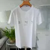 Moda Erkek Tasarımcı T Gömlek Yüksek Kalite Bayan Mektup Baskı Kısa Kollu Yuvarlak Boyun Pamuk Tees Polo Boyutu S-2XL