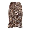 Мода женщины линии плиссированный тюль эластичная высокая талия вечеринка длинная Maxi юбка классическая точка леопардовый корейский стиль элегантное платье 210525
