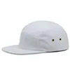 Casual 5 panelu czarny solidny płaski brzeg brzegowy Regulowany pusty hip hop nasadka pięć panelowych kość snapback kość zakrzywiona sunhat Q070290n