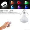 Smart E27 RGB Bluetooth-luidspreker LED-lamp Licht 12W Muziek Dimbare draadloze lamp met 24 toetsen afstandsbediening7819839