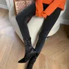 Kadınlar için Rahat Denim Kalem Pantolon Yüksek Bel Minimalist Ince Kot Kadın Moda Giyim Bahar 210521