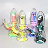 7.8 Inch Silicone Bongs Water Pipes Dry Herb Wax Dab Dabber Rigs 7 Colors Silicon Glass Bong Oil Rig hand Pipe Colorful