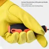 Skórzane oddychające rękawiczki rękawicy Rose przycinanie długiego rękawa dla mężczyzn i kobiet Gardening Glove Prezenty 2111244076068