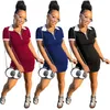 Women Dresses Short Sleeve Mini SKirts Bodycon dress Sexy Summer Clothing Plus size S-2XL letter black blue skirt skinny packaged hip skirtss 4720