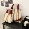 2021 Messenger Bags Vintage Draagbare Tote Bag Tidal Huidige Canvas Stripe Maat Enkele Schoudertas