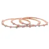 2021 Laatste gelukkige emaille manchet armbanden sieraden topkwaliteit rose goud kleur Turks boze oog kleurrijke stapel open bangle dames