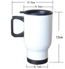 NEWSea expédition 16 oz 450 ml Double paroi vide bricolage Sublimation transfert de chaleur impression bière tasse à café gobelet ZZF8146