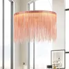 Ljuskronor Enkel ljuskrona Interiörbelysning Modern Tassel Round Hem Vardagsrum Sovrum Matsal Gloss Nordic