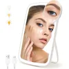 Travel Mirror with 10x Magnifying Glass, Folding Portable Lighted Vanity Mirror for Home and Travels