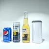 vendita all'ingrosso!!! sublimazione Bicchiere dritto da 16 once vuoto può raffreddare Bicchieri 4 in 1 Acciaio inossidabile con 2 coperchi boccale refrigerante per birra