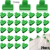 Autres fournitures de jardin 20 pièces colliers de serrage jardinage Film plastique pour serre rangée couverture filet Tunnel cerceau Clips