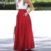 Stylish Pleated Maxi Skirts Women's Spring Sundress ZANZEA 2021 Casual High Waist Long Vestidos Female Solid Faldas Saia 7 Y1006