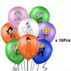 Décorations de fête d'anniversaire Ballons en latex Bannière d'anniversaire Cake Toppers Set Fournitures de fête Anime pour enfants et garçons 210610
