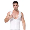 Heren lichaamsvormen heren mannen shapewear tanktops ritssluiting slankheid corset mouwloze shirts compressie buik buikbuik