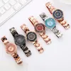New Selling Watch Women Fashion Luxury Creative Quartz Watches Rose Gold Stainless Steel Band Casual Wristwatch reloj mujer225r